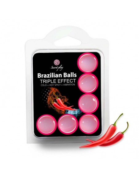 6 Brazilian Balls Triple effect 3699-1