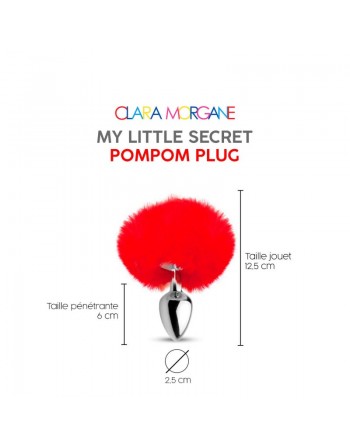 My little secret pompom plug - rouge